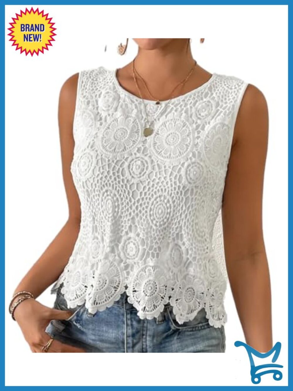 Lace Tank Top Sleeveless Stretchable Floral Women's Club Party Going Out Top